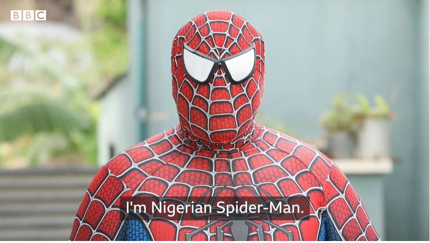 Nigeria’s Spider-Man fighting for a cleaner society