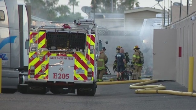 Fire breaks out at Mesa storage facility
