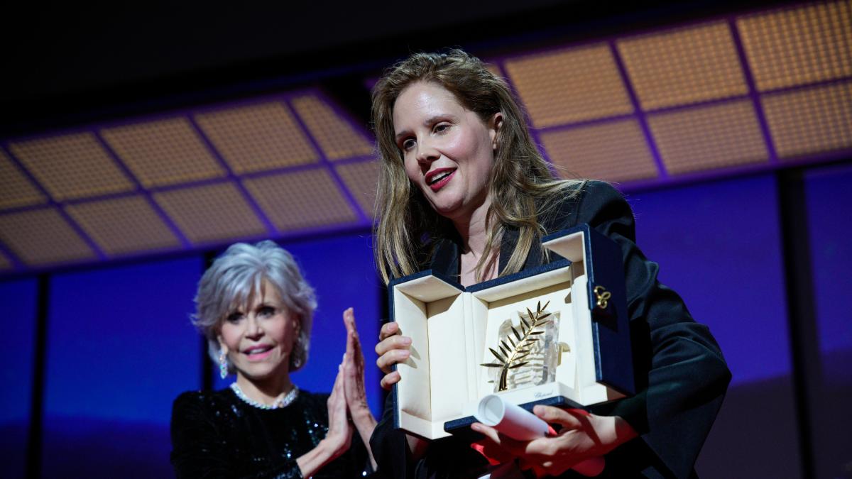 Justine Triet becomes third female filmmaker to win Palme d’Or at Cannes