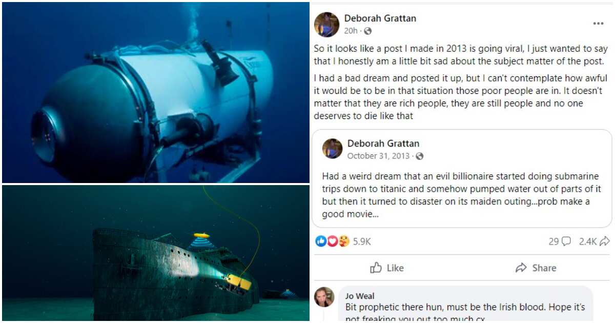 Titanic: Lady Whose Bad Dream of 2013 Finally Came to Pass after 10 Years Drops Emotional Post on Facebook
