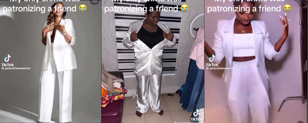 My only crime was to patronize a friend – Woman says after she received a dress she ordered from her tailor (VIDEO)
