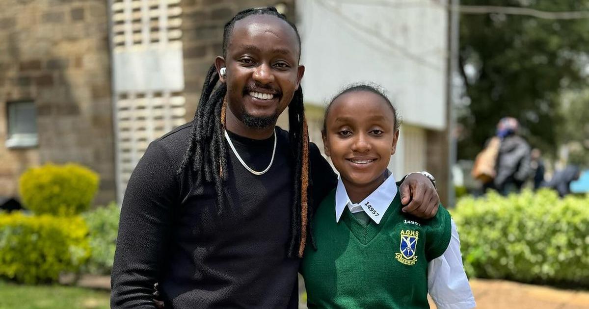 Proud father moment for DJ Moh Spice as daughter joins Alliance High School