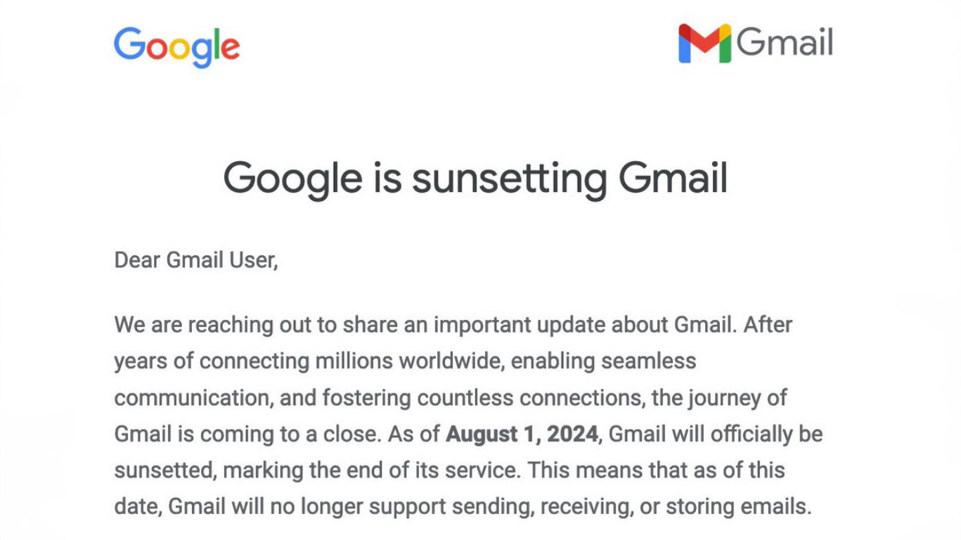 No, Google isn’t shutting Gmail down