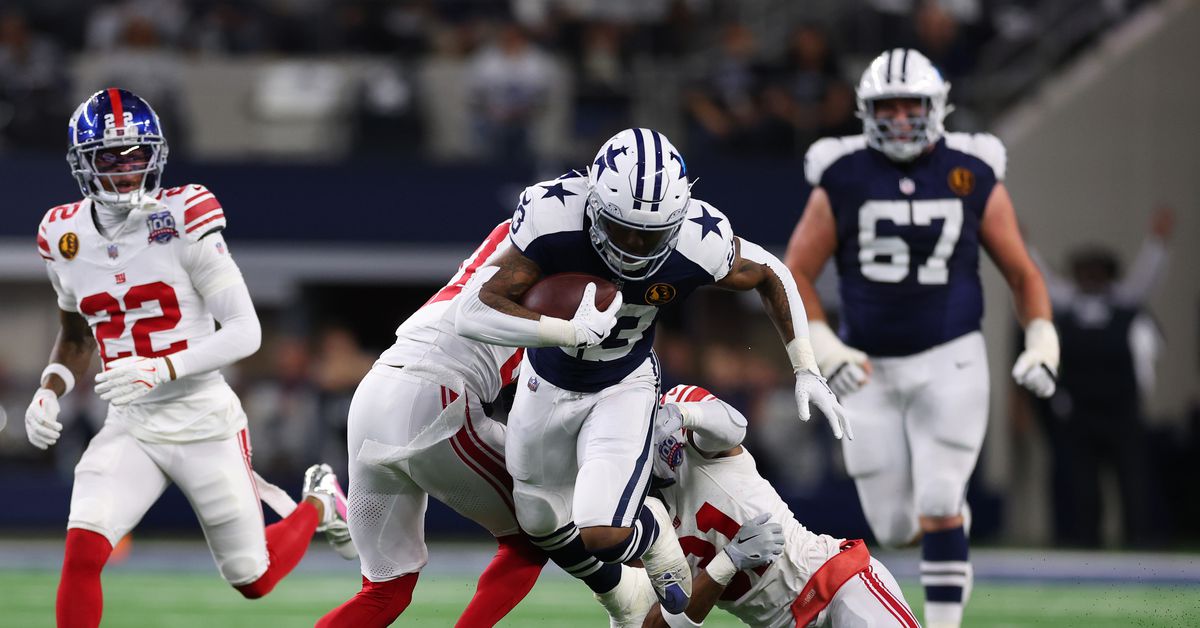 Cowboys ride Rico Dowdle to 27-20 win over Giants on Thanksgiving