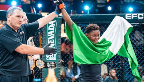 Nigerian Policewoman Wins Bantamweight Championship In South Africa