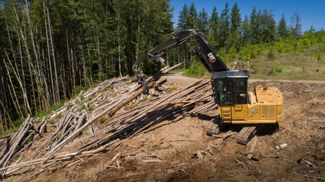 Cat’s new forestry excavator is designed to adapt to tough terrain