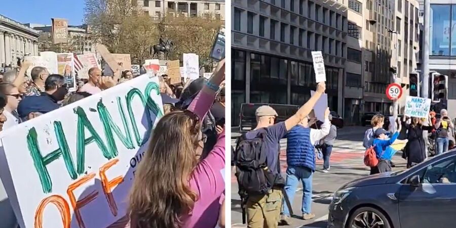 ‘Hands off’ demonstrations against Trump, Elon Musk go international in UK, Germany, Belgium
