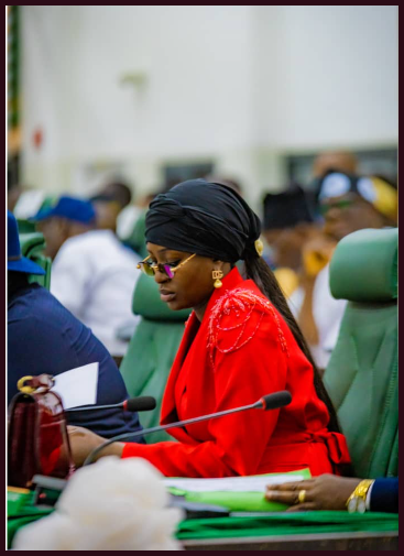 Honourable Natasha Osawaru Spotted At Work After Controversies Trailing Her..