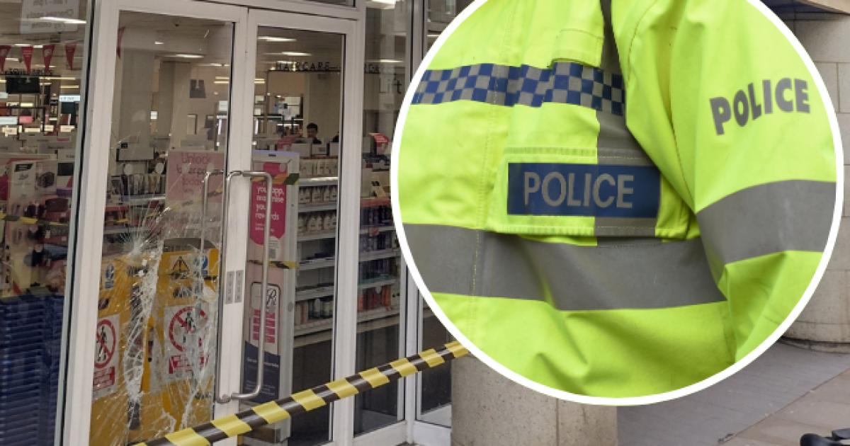 Three charged and named after windows smashed in Boots burglary