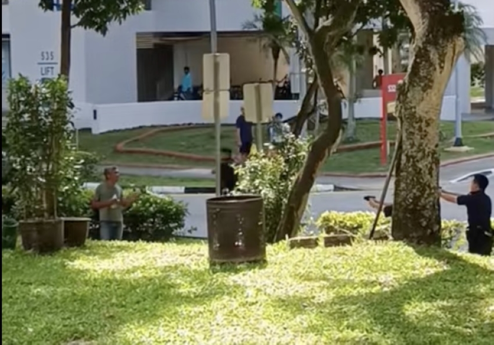 Man tasered and arrested after swinging saw in Singapore’s Bedok North